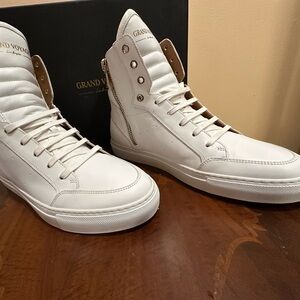 GRAND VOYAGE Belmondo High white leather NEW